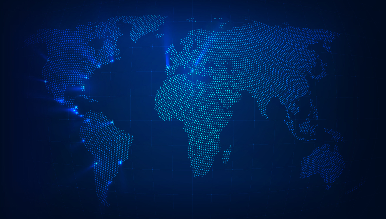 Mapa que muestra el alcance internacional de AA Trust Capital